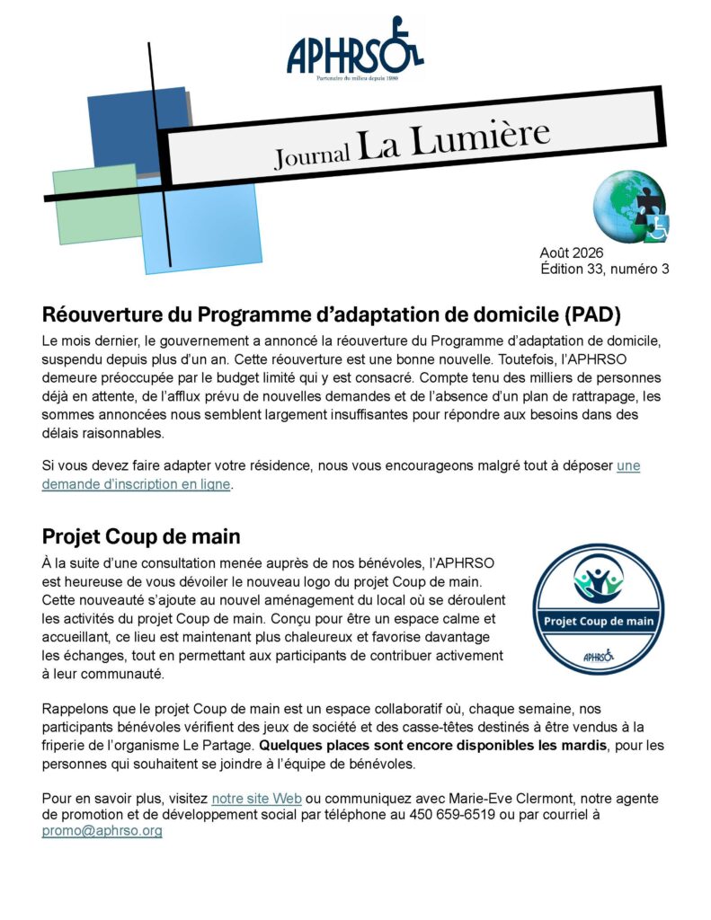 Page couverture - Journal août 2026